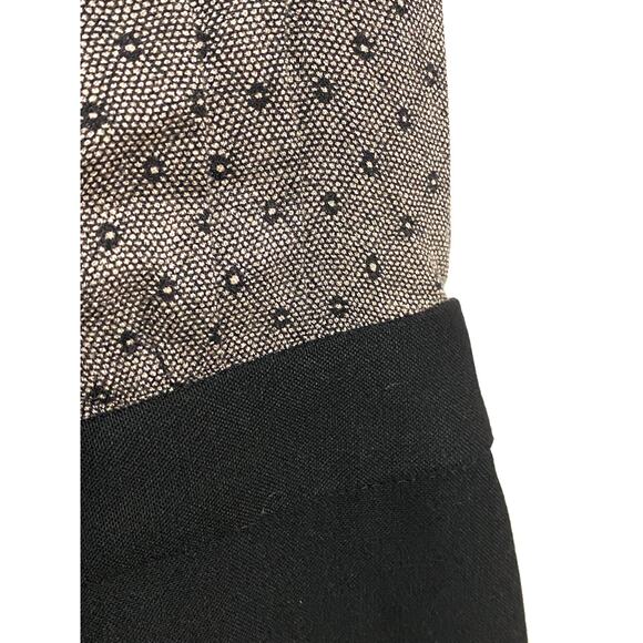 Loft Sleeveless Shift Mini Dress 2 Color Block Pleated Elegant Career Cocktail - Picture 4 of 8